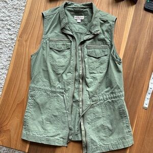 Merona Olive Green Utility Vest